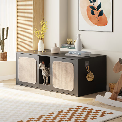 Ebern Designs Dempstor Litter Box Enclosure & Reviews Wayfair